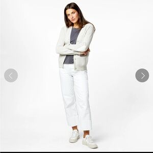 Kerri Rosenthal Cashmere Cardigan in Silver Fox